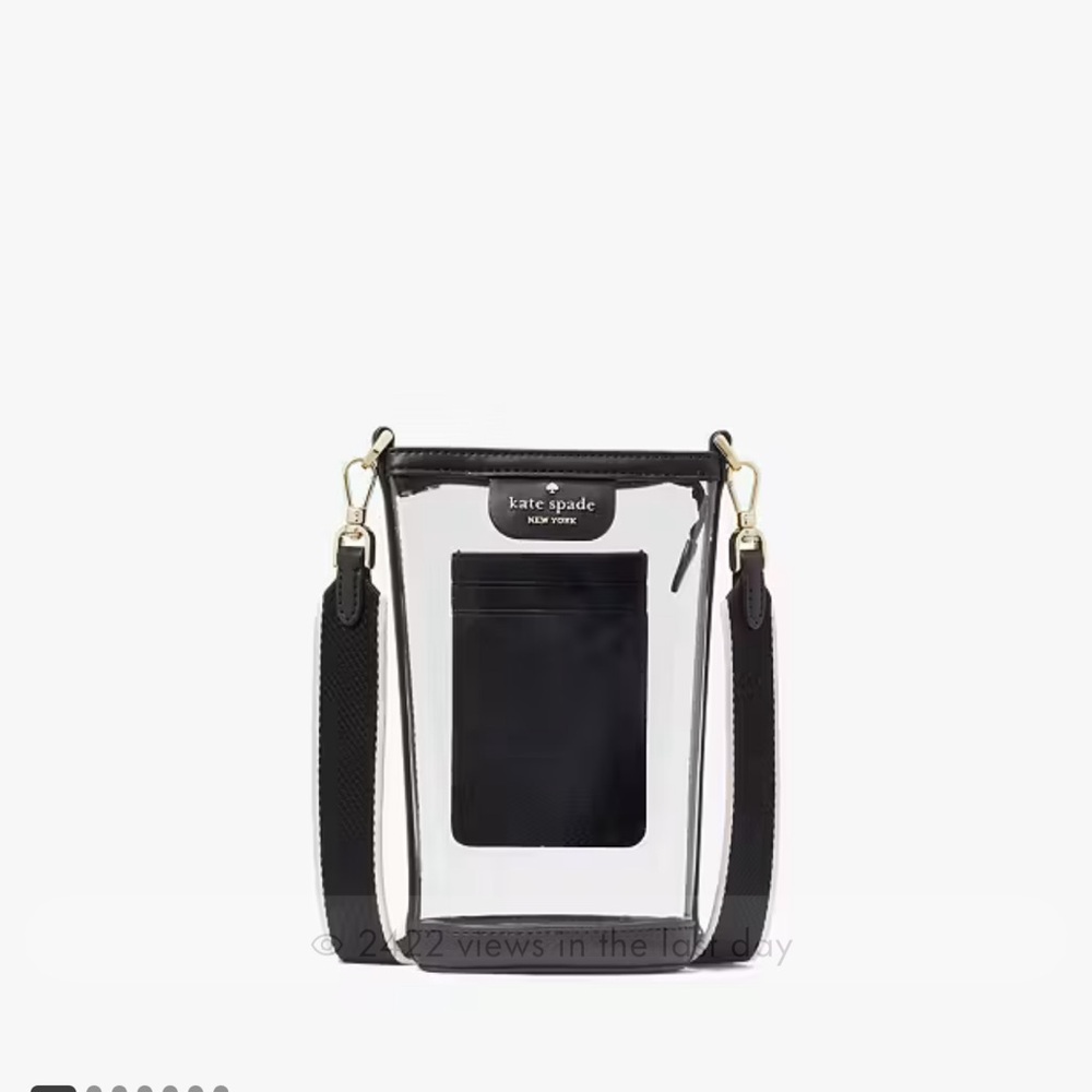 Kate Spade clear see through phone bag